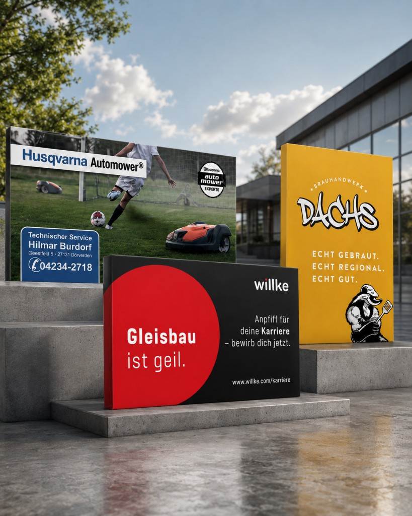 Werbung in urbaner Umgebung