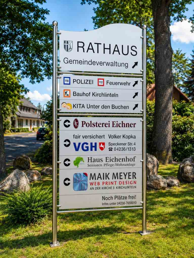 Orientierungstafel in Kirchlinteln